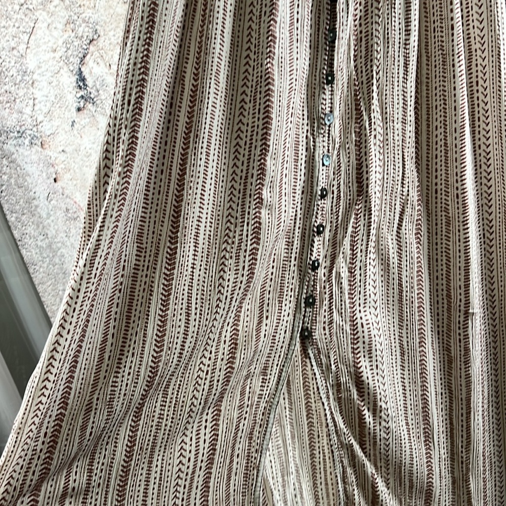 PROMESA USA
ABSTRACT STRIPE DRESS Medium brown & cream A633 - Picture 3 of 8